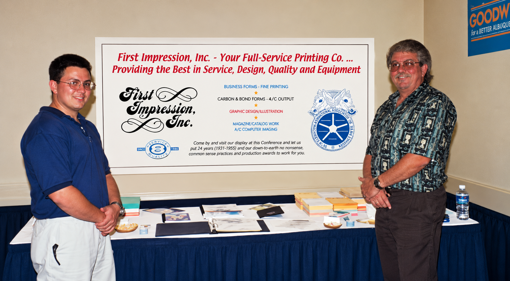 Vintage Printing Company Trade Show Display